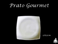 Prato Gourmet 27X27cm - (Porções - Canapés)