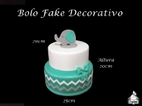 Bolo Fake Decorativo Altura 20cm - Base 25cm