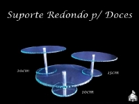 Suporte para Doces Redondo - 10cm - 15cm - 20cm (35cm diâmetro)